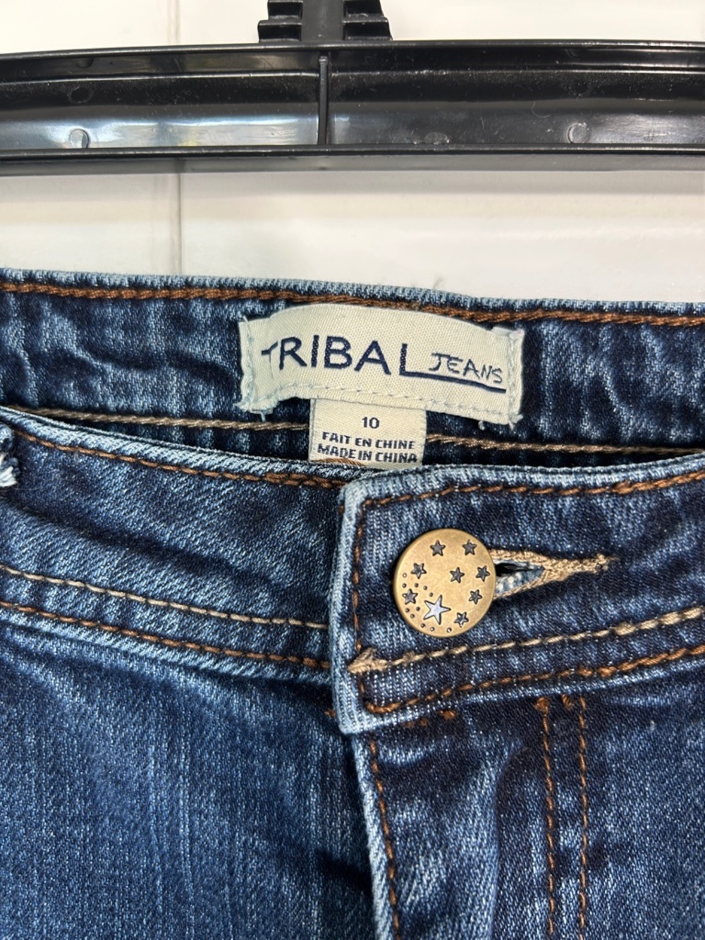 Tribal Dark Blue Cropped Roll‑Cuff Jeans - Picture 2 of 6